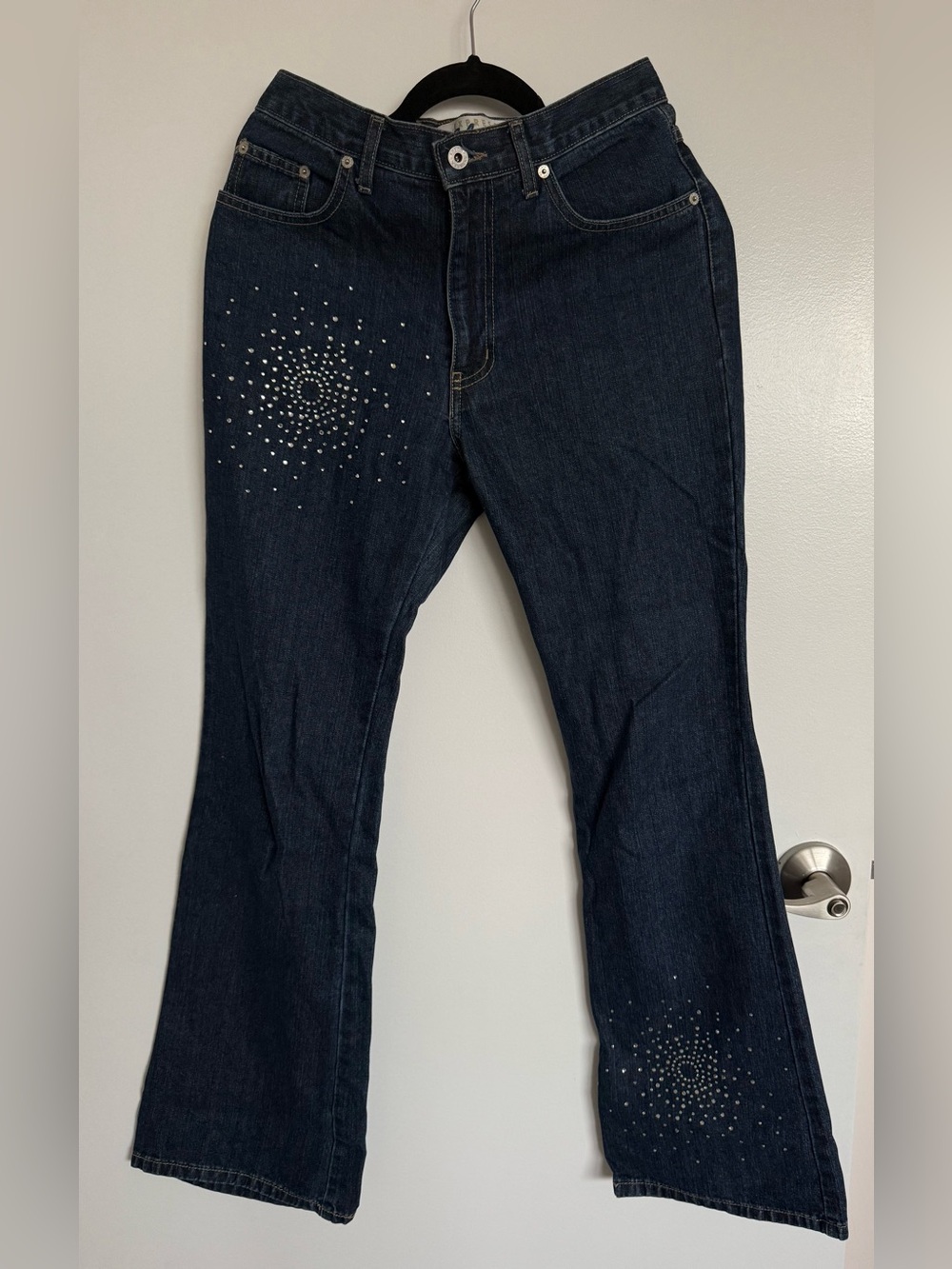 Express Bleus rhinestone denim
